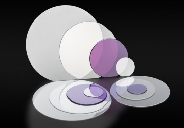 Different sized transparent discs Garnets